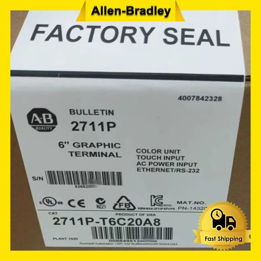 Панель оператора 1PC AB 2711P-T6C20A8 PanelView Plus 600 Graphic Terminal Factor