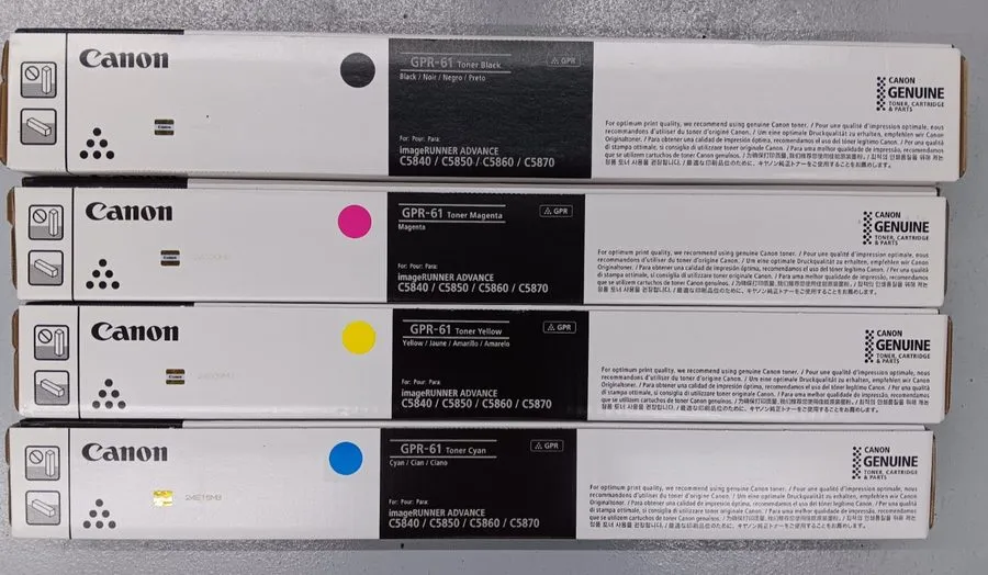 Георадар Canon GPR-61 Toner Cartridge Set C,Y,M,B High Yield Complete