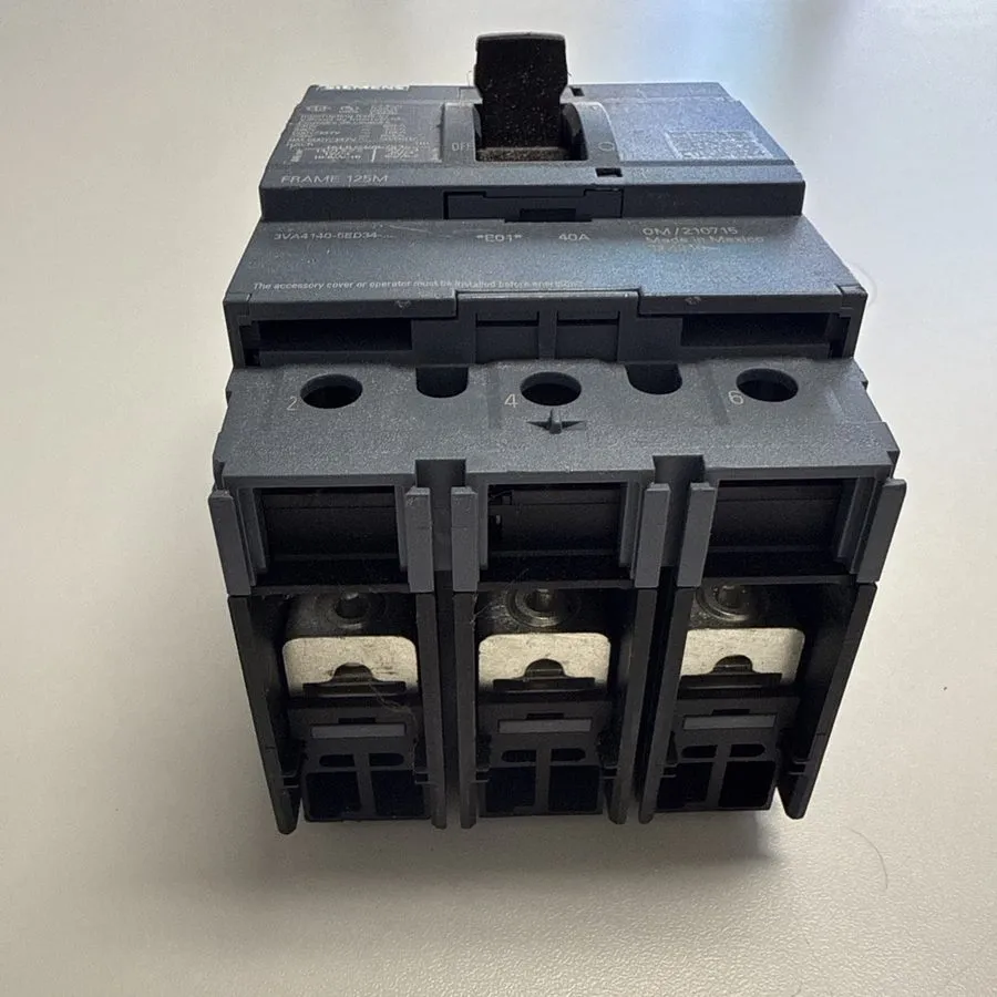Автоматический выключатель Siemens 3VA4140-5ED34-0AA0 Circuit Breaker 40A 3-Pole — фото лота 1