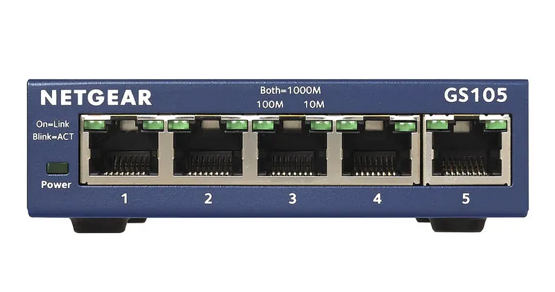 Коммутатор NETGEAR ProSafe GS105 Desktop Switch 5-Port Gigabit GS105NA