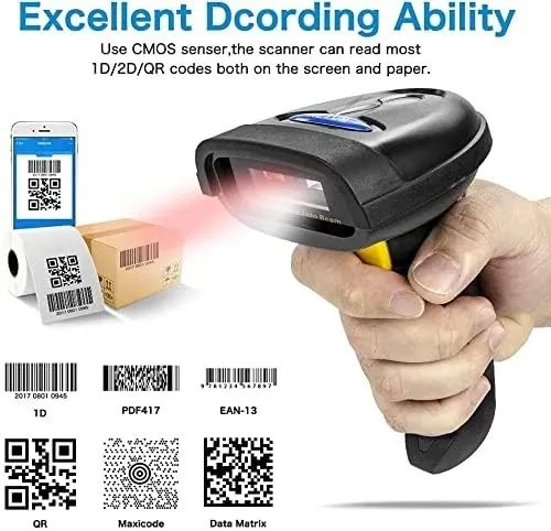 Сканер штрих-кода 1698W Handheld Wirelress Barcode Scanner AND NT-1228BL Bluetoo