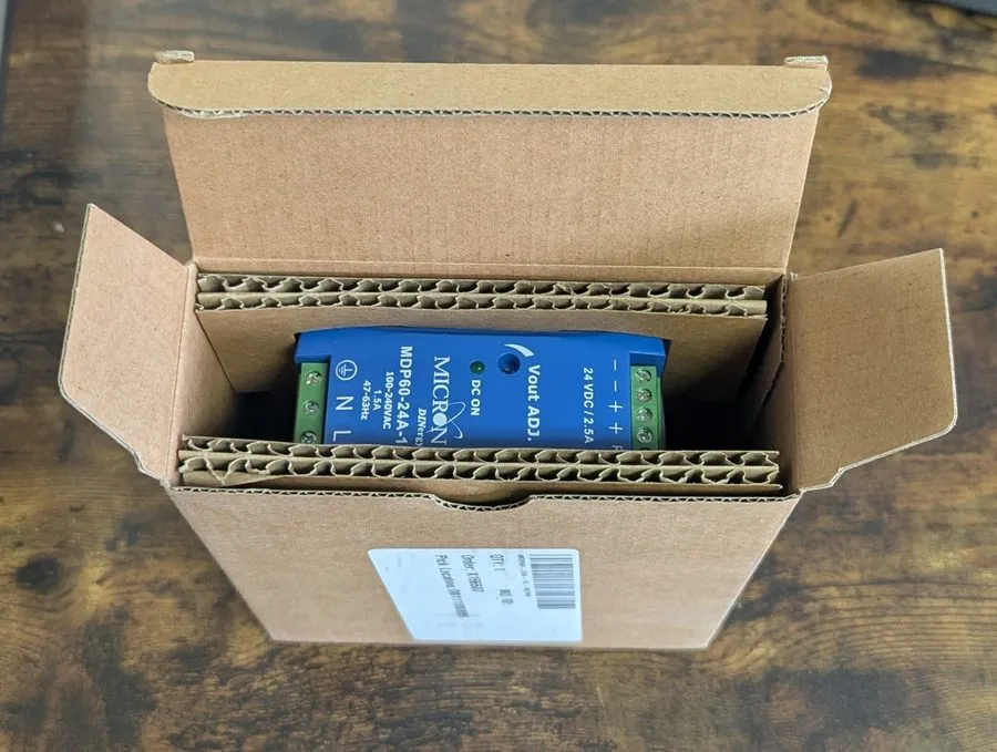 Блок питания MICRON MDP60-24A-1C DC POWER SUPPLY DIN RAIL MOUNT 100-240V IN 24VD