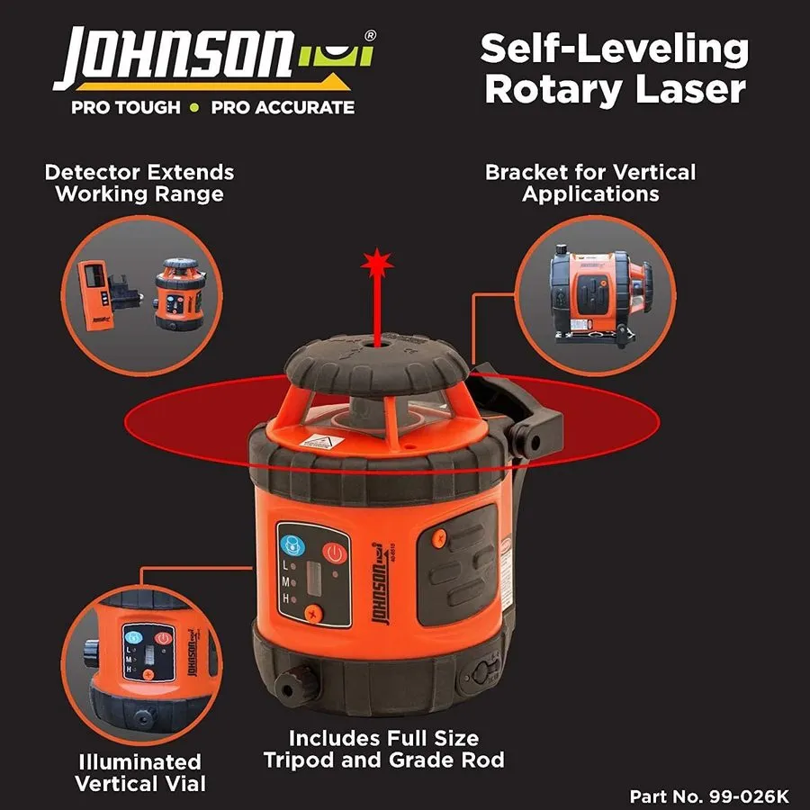 Нивелир Level & Tool 99-026K Self-Leveling Horizontal Rotary Laser System W/ Har — фото лота 2