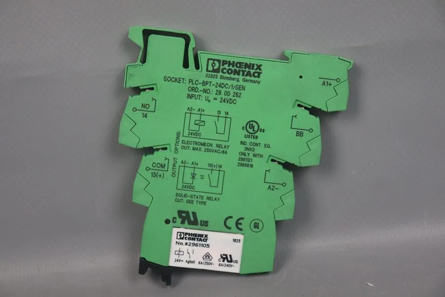 ПЛК Phoenix Contact 29 00 262 PLC-BPT-24DC/1/SEN Relay Base Socket