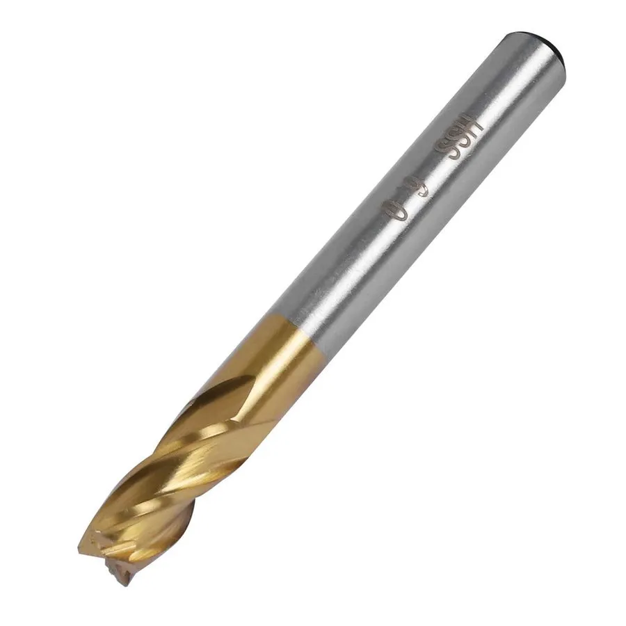 Режущий инструмент 4flute Titanium Coat Carbide End Mill Bits 1/4 Inch/6mm Hss C — фото лота 2