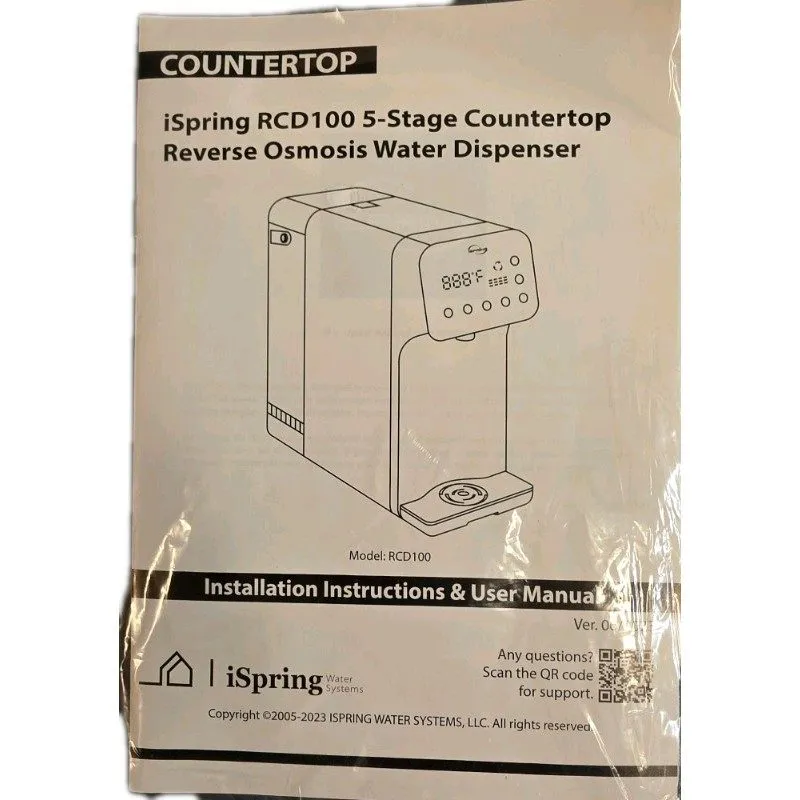 Насос iSpring RCD100 5-Stage Countertop Reverse Osmosis System Instant Hot RO Wa — фото лота 2