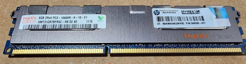 Модуль памяти 32GB kit (4x 8GB) 2Rx4 PC3-10600R HPE Hynix 500205-071