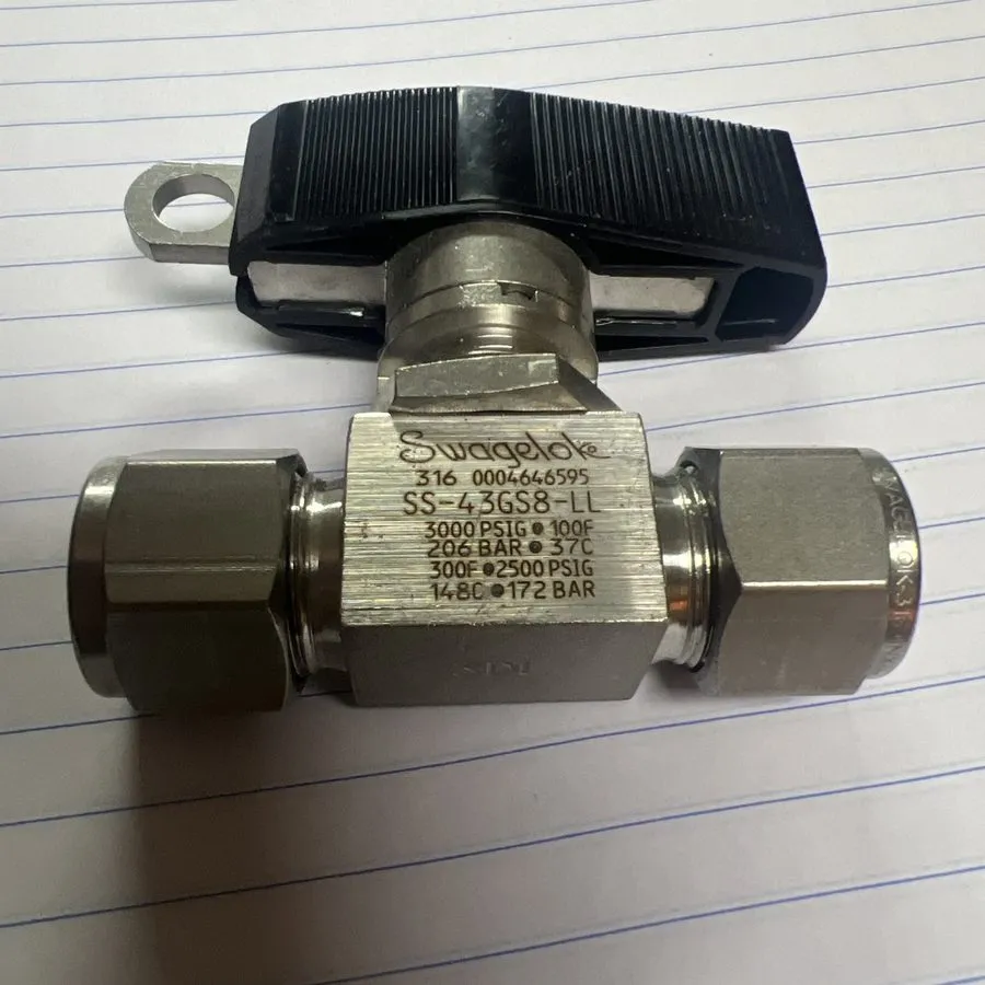 Клапан SS-43GS8 Swagelok Stainless Steel 40G Series Ball Valve 1/2" OD Tube — фото лота 1
