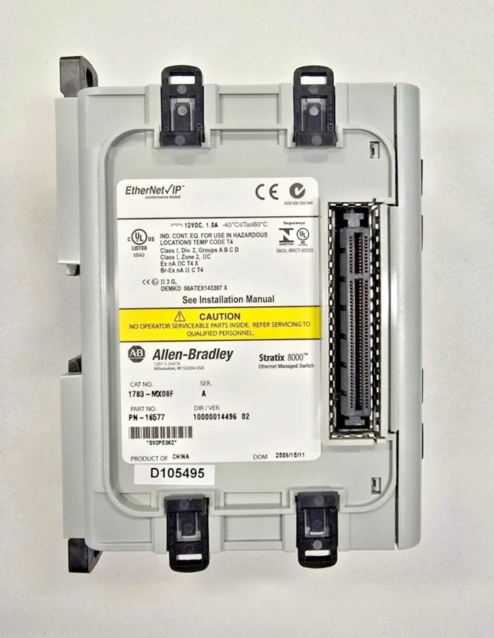 Коммутатор Allen-Bradley 1783-MX08F Ser A Stratix 8000 EtherNet Managed Switch