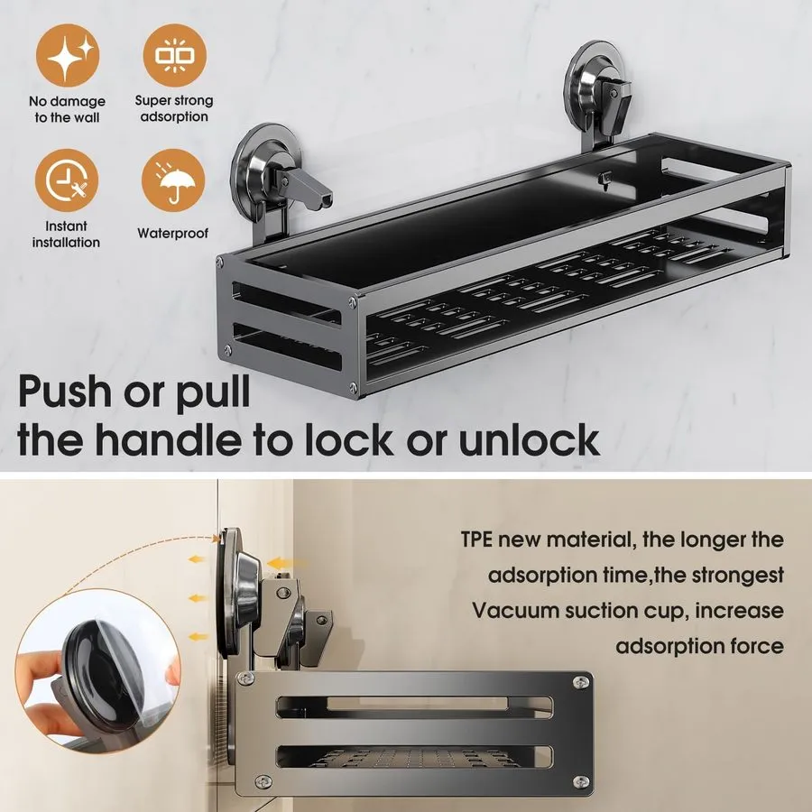 Вакуумная присоска Suction Cup Shower Caddy, 15.7inch Extended Version, with 5 H — фото лота 2