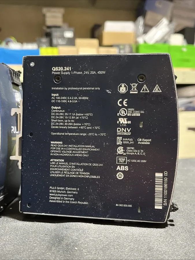 Блок питания PULS QS20241 DIN Rail Mounted DC Power Supply — фото лота 2