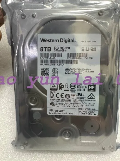 Жёсткий диск Western Digital Ultrastar DC HC320 8TB 7.2K SATA 3.5 HDD HUS728T8TA