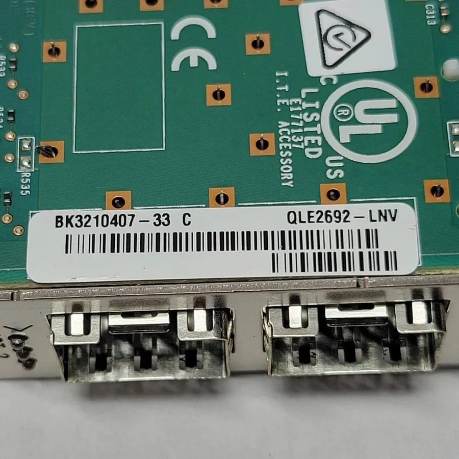 Контроллер Lenovo 01KR586 QLogic QLE2692-LNV Dual Port 16Gb FC HBA BK3210407-33 