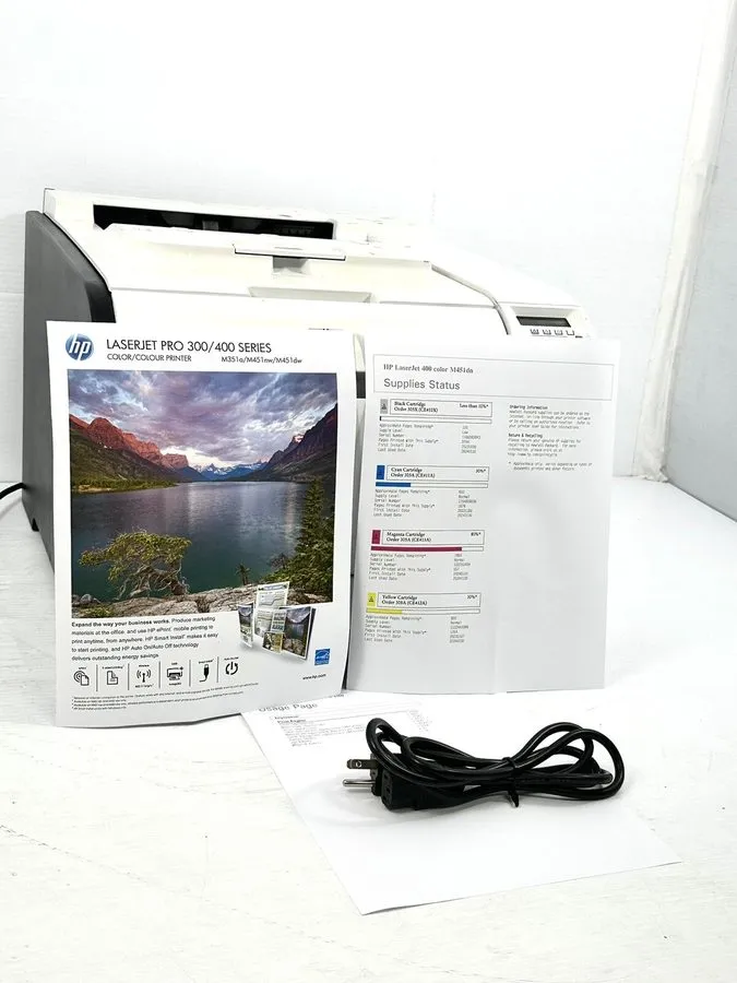 Лазерный принтер HP LaserJet Pro 400 M451NW Color Laser Printer 128MB, 88K Pages — фото лота 1
