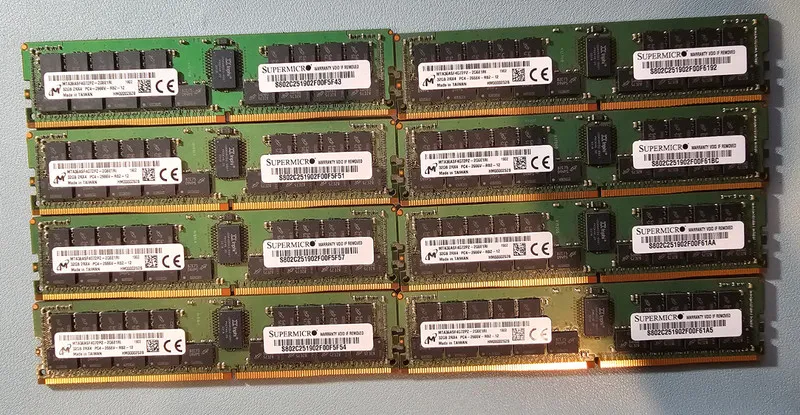 Модуль памяти Supermicro Certified Micron 256GB (8 x 32GB) DDR4-2666 MTA36ASF4G7