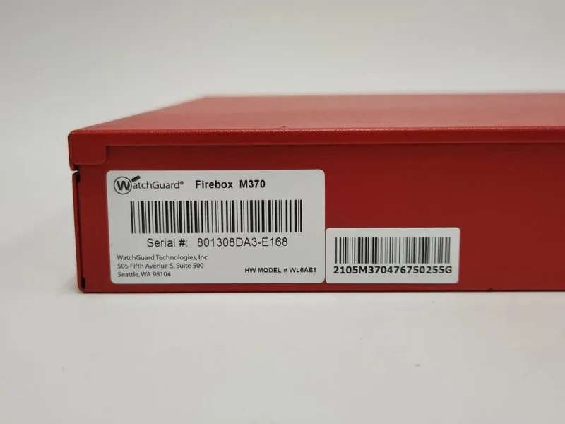 Межсетевой экран WatchGuard Firebox M370 WL6AE8 8-Port Network Security Applianc — фото лота 3