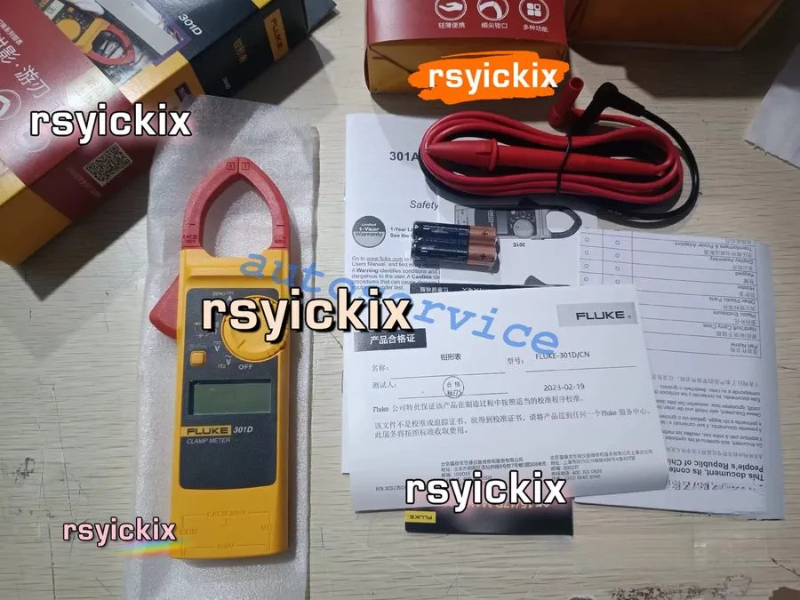 Тестер Fluke 301D DC Digital Clamp Meter Voltage Tester Multitester
