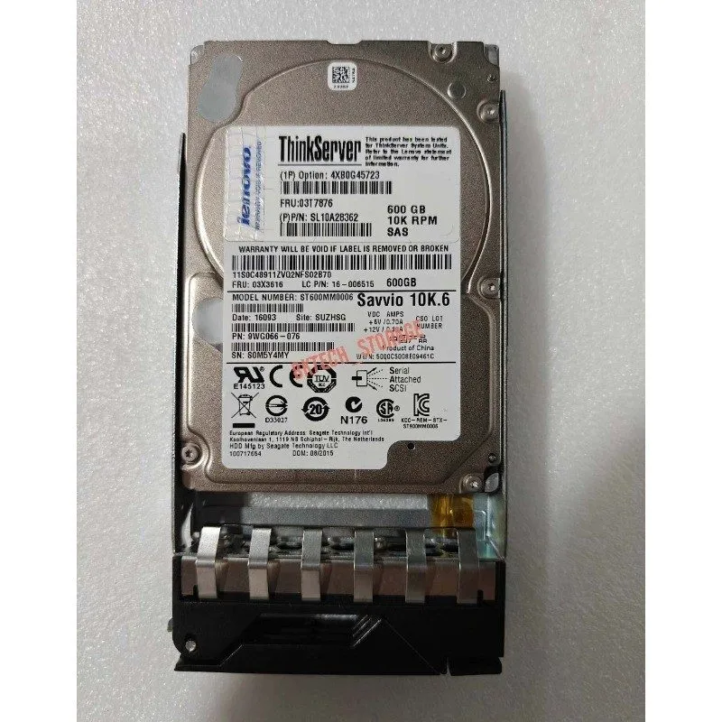 Сервер Lenovo 03T7876 03X3616 4XB0G45723 600GB ThinkServer SAS 10K 2.5'' Hot Swa