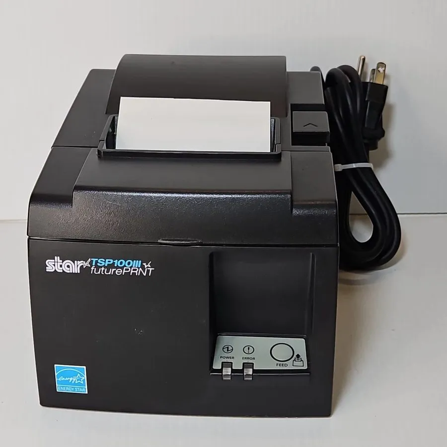 Принтер чеков STAR TSP143IIIU USB Thermal Ticket POS 80MM Receipt Printer Black 