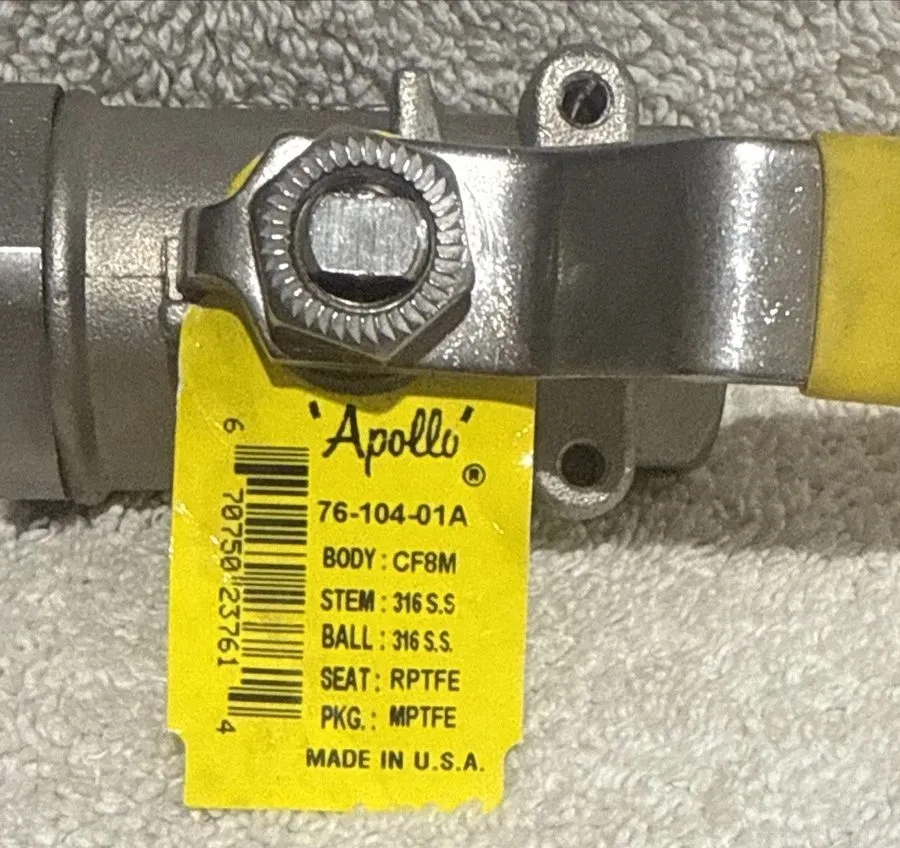 Клапан KF HALE 1" NACE CF8M FULL PORT STAINLESS STEEL 2000WOG BALL VALVE SS