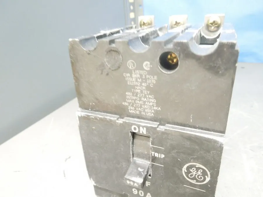 Автоматический выключатель GENERAL ELECTRIC TEY390 TEY 3 POLE 90 AMP 480v CIRCUI