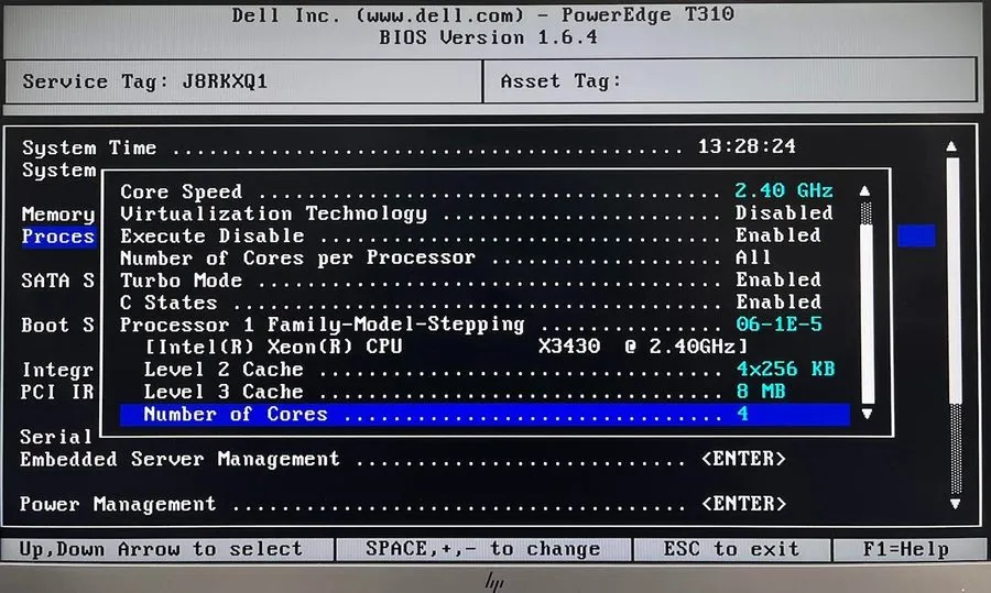 Сервер Dell PowerEdge T310 Tower Server Intel Xeon X3430 4GB RAM 146GB SAS HDD N