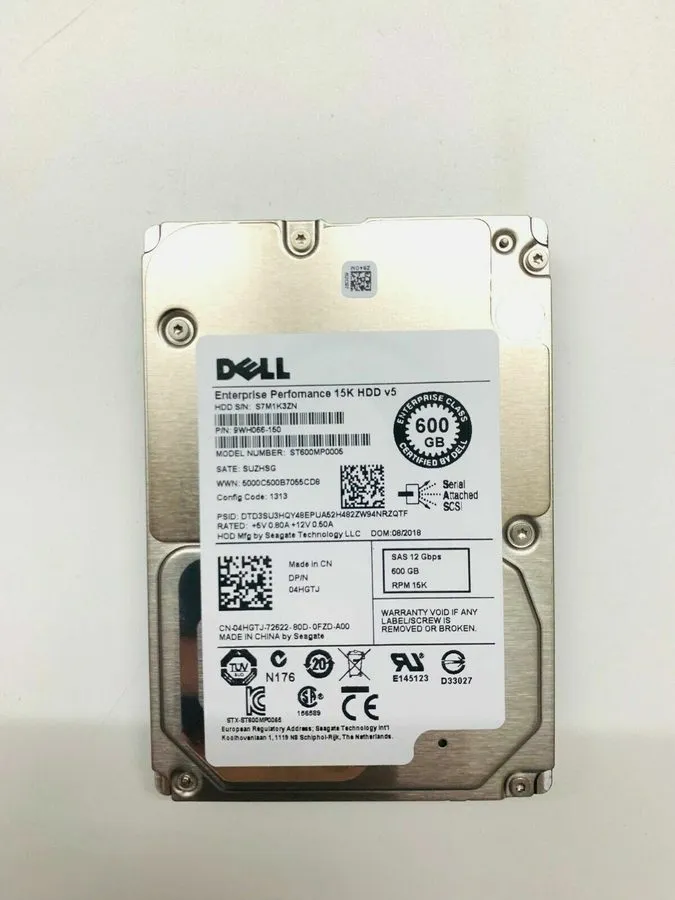 Жёсткий диск 4HGTJ ST600MP0005 Dell ENTERPRISE 600GB 15K SAS 2.5"12G HDD Hard Dr