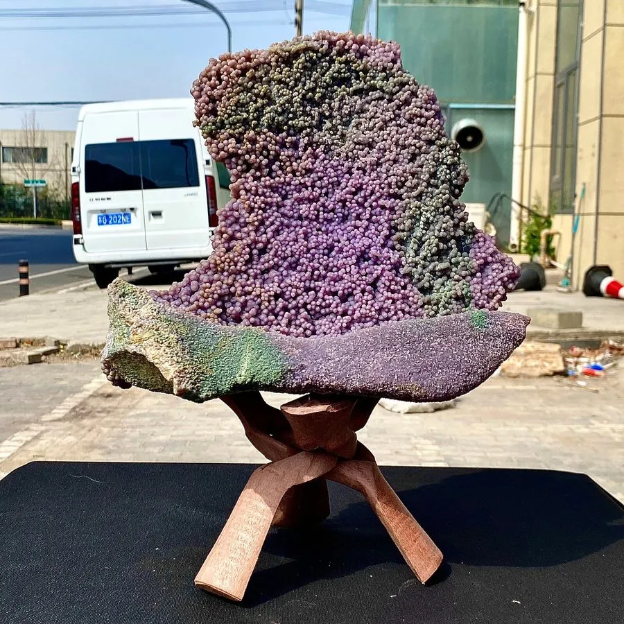 Лабораторный прибор 18.04LB Natural purple grape agate quartz crystal particle m