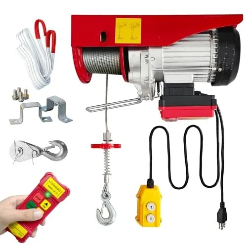 Таль Electric Hoist 2 in 1-880lbs Electric Hoist Winch 880lbs/2 in 1 electric ho