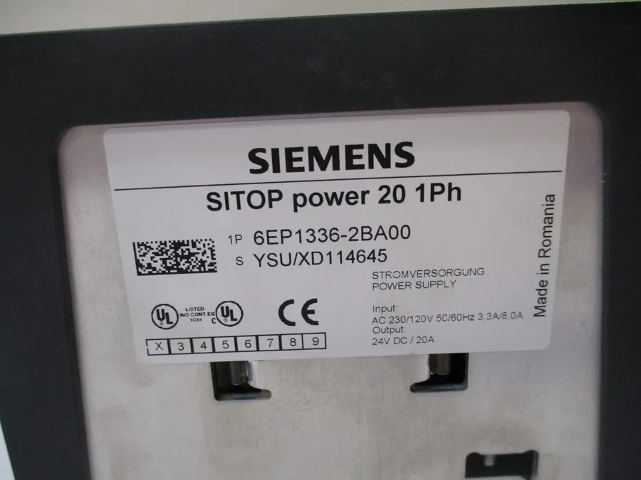 Блок питания Siemens SITOP Power Supply 6EP1336-2BA00, 20 AMP 24VDC