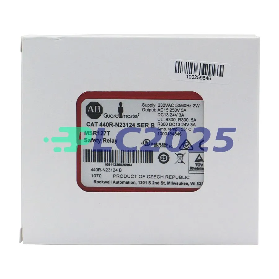 Реле безопасности Allen-Bradley 440R-N23124 Guardmaster MSR127T Safety Relay