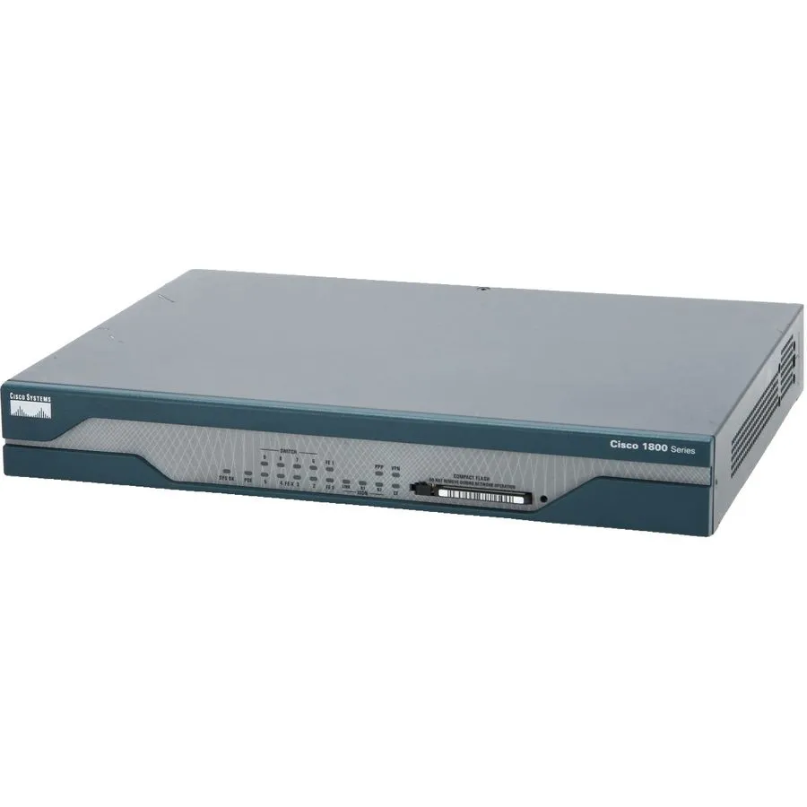 Маршрутизатор Cisco CISCO1812/K9 8-Port Fast Ethernet ISDN Security Router — фото лота 1