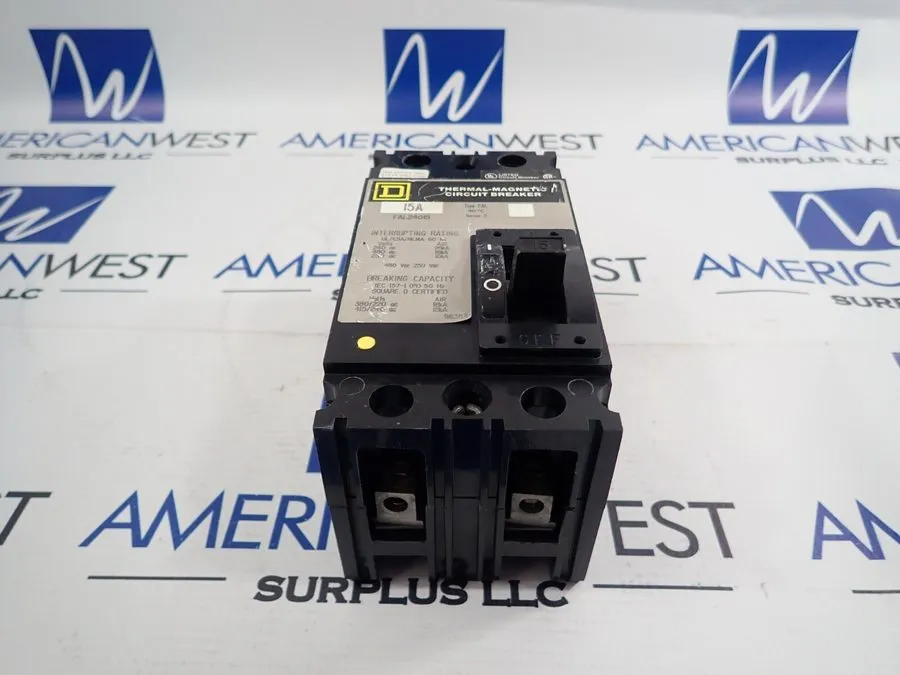 Автоматический выключатель Square D FAL24015 Molded Case Circuit Breaker 480V, 1