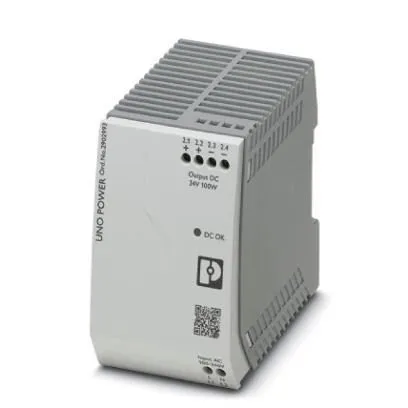 Блок питания PHOENIX CONTACT IE 2902993 DIN Rail Mount Power Supply,24V,4.2A,Inp — фото лота 1