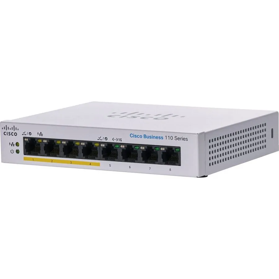 Коммутатор Cisco CBS110-8PP-D-NA 110 CBS110-8PP-D Ethernet Switch 8 Ports