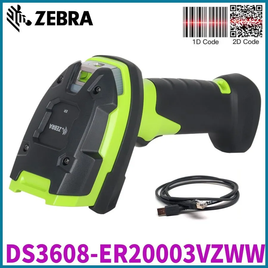 Сканер штрих-кода Zebra DS3608-ER Ultra-Rugged IP65 Extended Range USB 2D Handhe