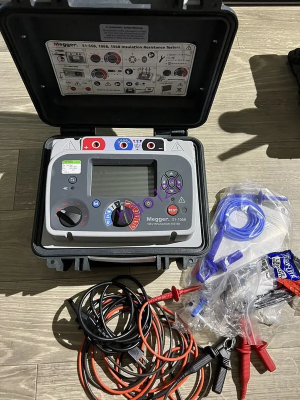 Тестер MEGGER S1-1068 10KV INSULATION TESTER W/ LEADS & CHARGER