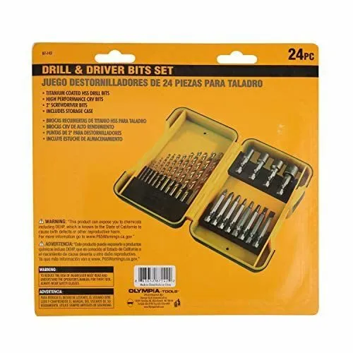 Режущий инструмент Olympia Tools Drill Driver Tool Set, 87-142 — фото лота 2
