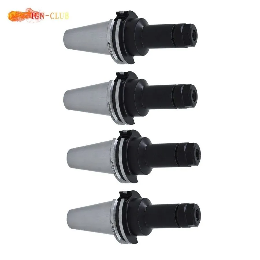 Режущий инструмент CAT40-ER16 4-Piece 100mm Collet Chuck Set High-Accuracy Machi — фото лота 2
