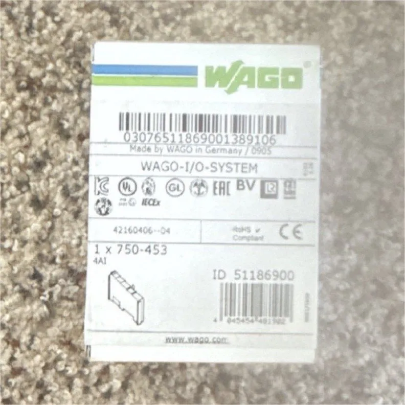Модуль ввода-вывода WAGO 750-453 Analog Input Module 24V DC — фото лота 1