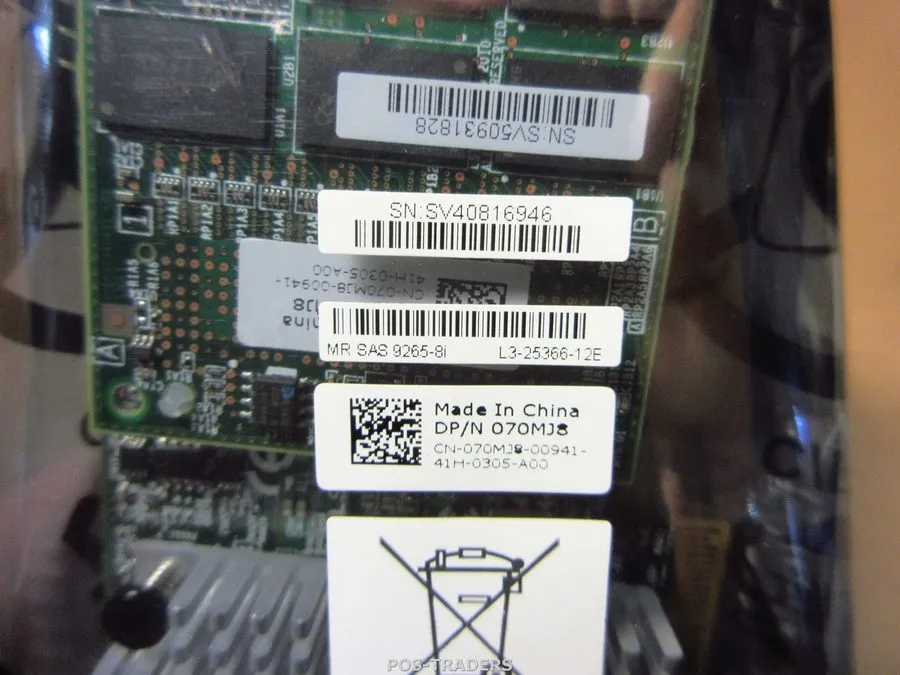 Контроллер LSI MEGARAID SAS 9265-8I 6GB SAS 8-PORT RAID 1GB CONTROLLER CARD NO B