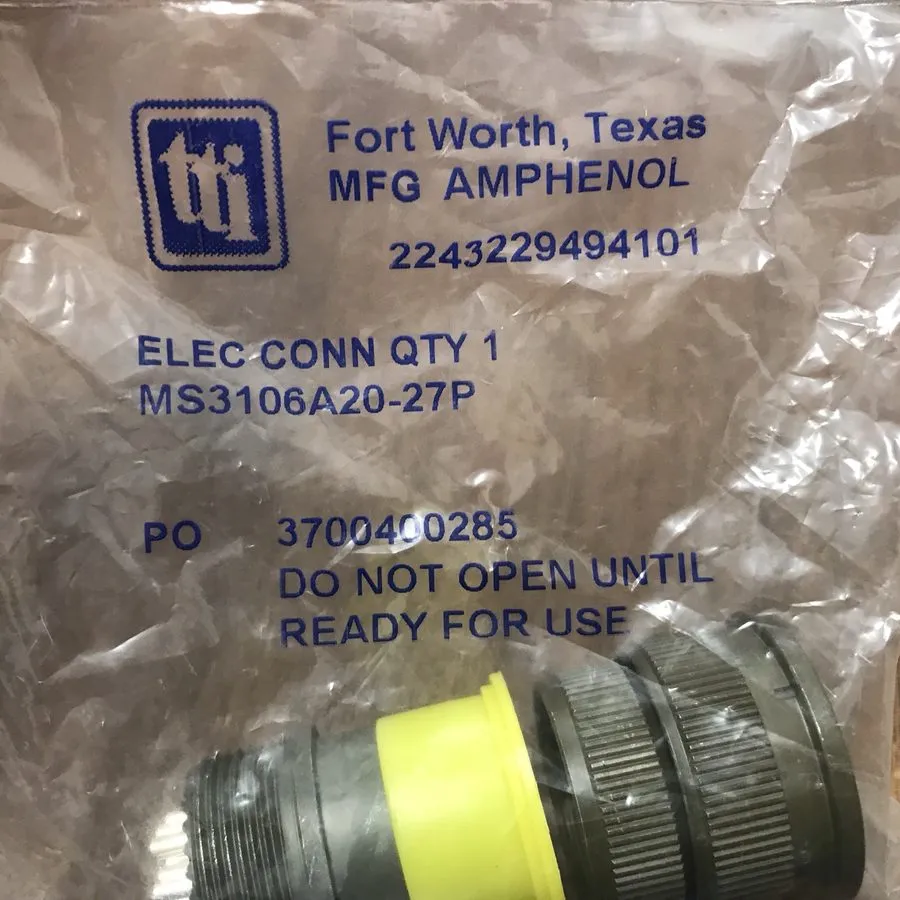 Разъём AMPHENOL MS3106A-20-27P 14 PIN CONNECTOR — фото лота 1