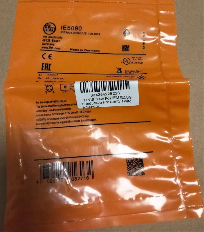 Датчик приближения IFM Efector IE5090 Inductive Proximity Sensor M8 PNP NO 10-36