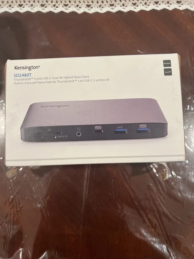 Док-станция Kensington SD2480T Thunderbolt 3 and USB-C Dual 4K Docking Station