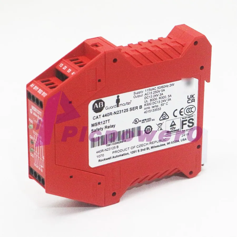 Реле безопасности Allen Bradley 440R-N23125 MSR127T Guard Master Safety Relay