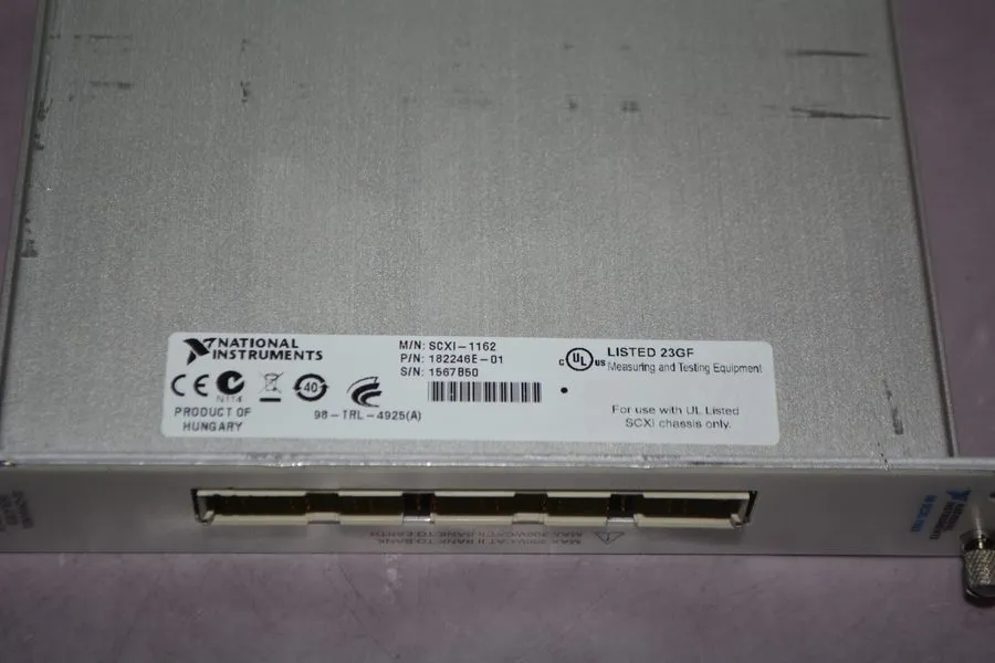 Модуль ввода-вывода National Instruments SCXI-1162 Channel Isolated Digital I/O 