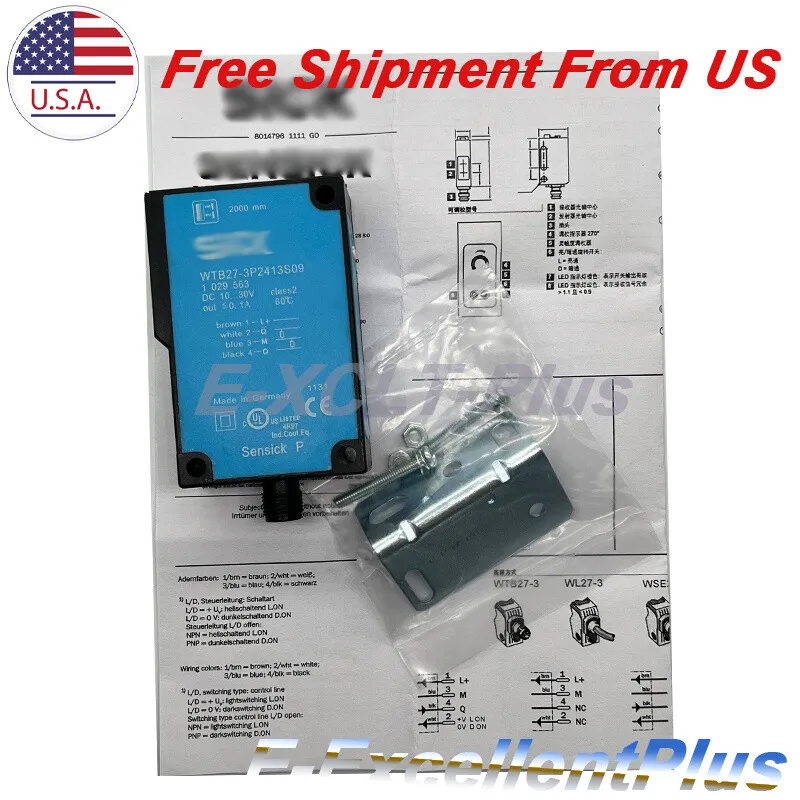Датчик приближения SICK WTB27-3P2413S09 Photoelectric Proximity Sensor — фото лота 1