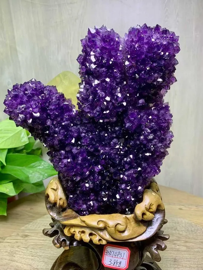Лабораторный прибор 8.36LB Natural Amethyst Geode Quartz Crystal Cluster Cathedr