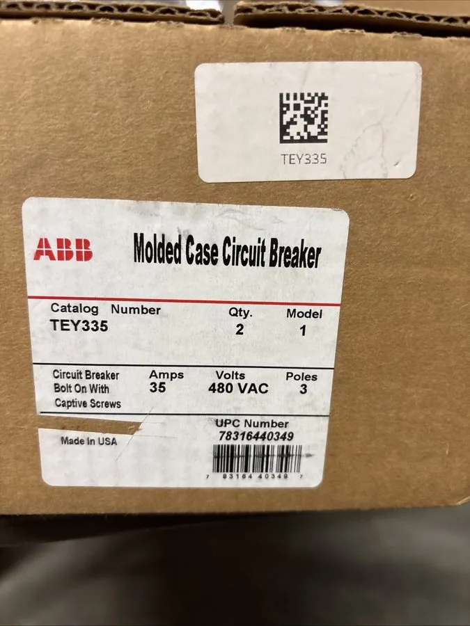Автоматический выключатель GE TEY335 35A 3-Pole 277/480V AC Molded Case Circuit 