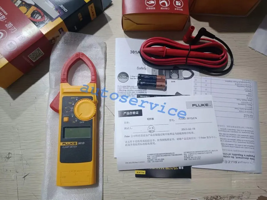 Тестер Fluke 301D DC Digital Clamp Meter Voltage Tester Multitester